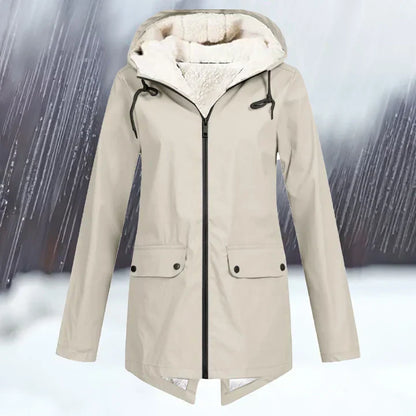 Wasserdichte Outdoor-Jacke Kapuze Warm Isoliert