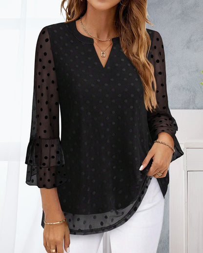 Elegantes Polka Dot Kleid