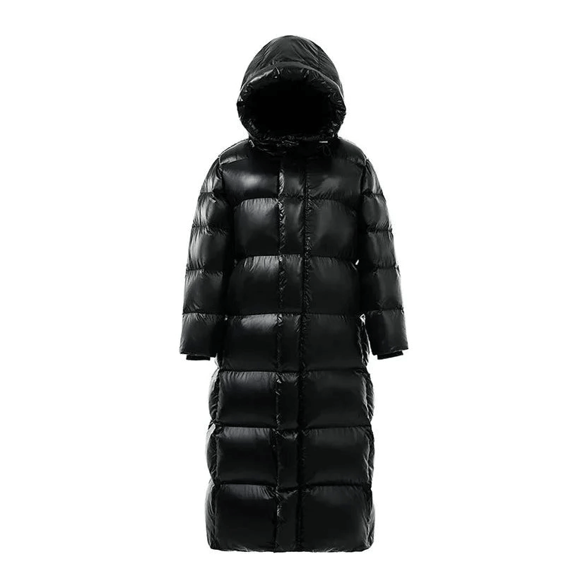 Damen Winterjacke Lang Gepolstert Warm