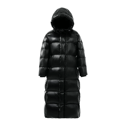 Damen Winterjacke Lang Gepolstert Warm