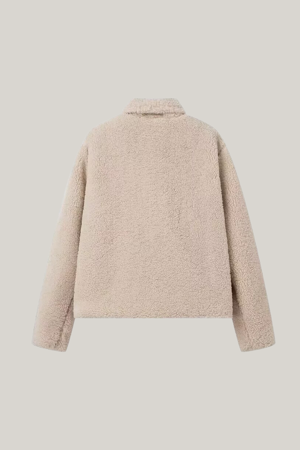 Weiche Teddyjacke Langarm Damen - IdealeKleiden