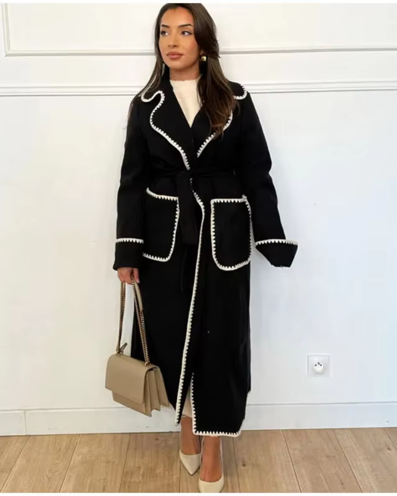 Stylische Damenjacke Lang & Elegант