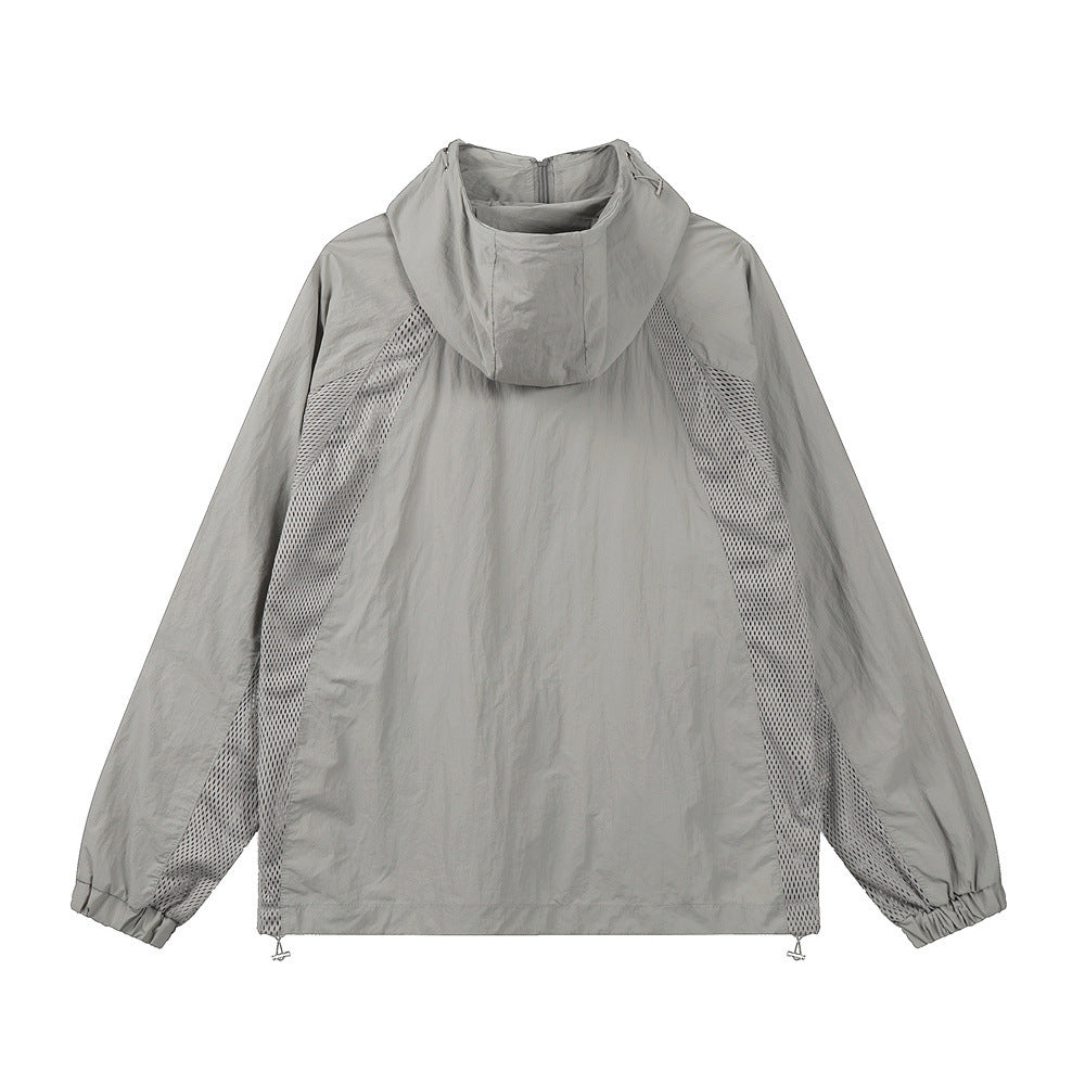 Praktische Windjacke mit Kapuze - IdealeKleiden