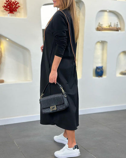 Stylische Damenkleidung Tasche Langärmlig - IdealeKleiden