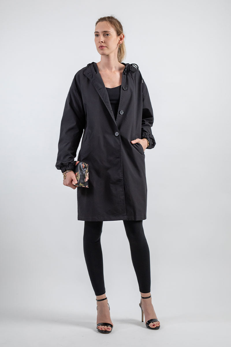 Große Regenjacke Damen Outdoor Wasserdicht Winddicht