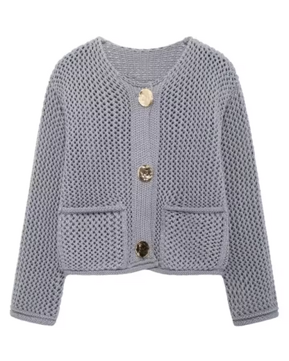 Weiches Burgunder Cardigan