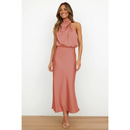 Damenkleid Halfterform Midilängig