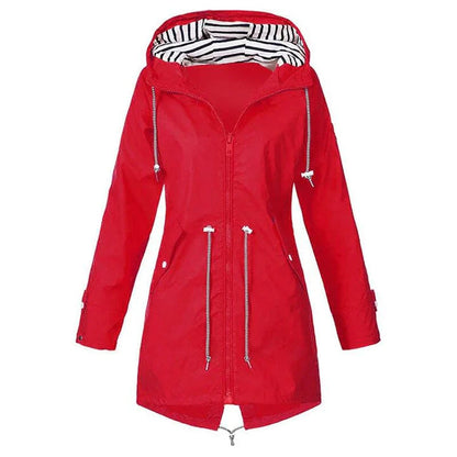 Wasserdichte Outdoor-Jacke Lang Verstellbar