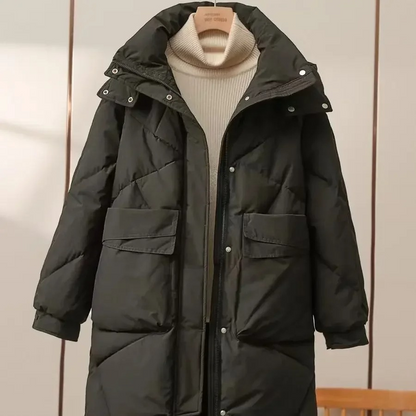 Stylische Damenpufferjacke Grau Leicht