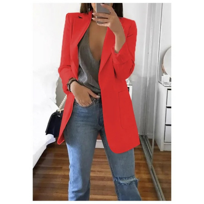 Damen Blazer Khaki Herbst Mode