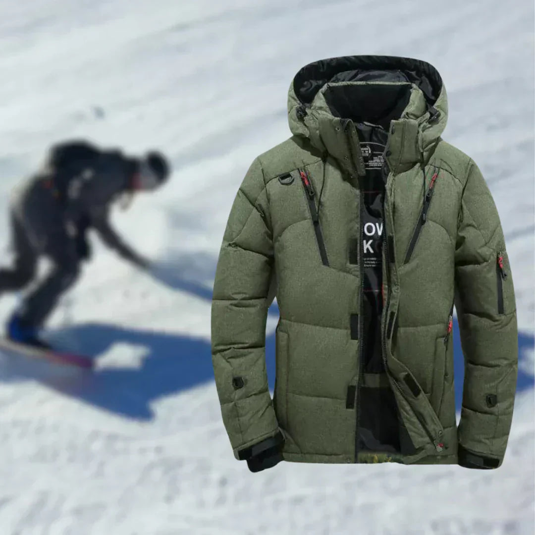Warme Winterjacke mit Abnehmbarer Mütze