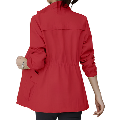 Modische Damenjacke mit verstellbarem Bund