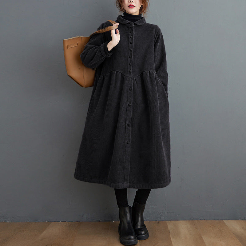 Frauen Cordjacke Warm Bequem
