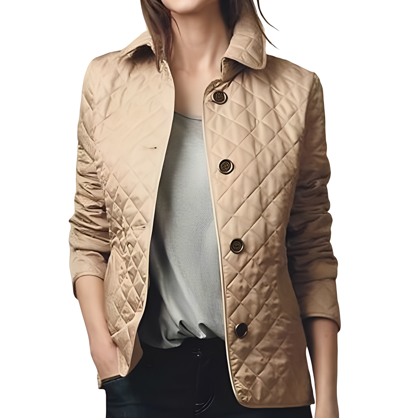 Moderne Herrenjacke Slim Fit Knöpfe