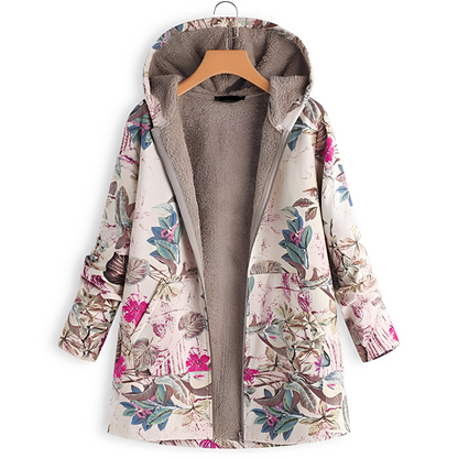 Stylische Damenjacke mit Muster Vintage Look - IdealeKleiden