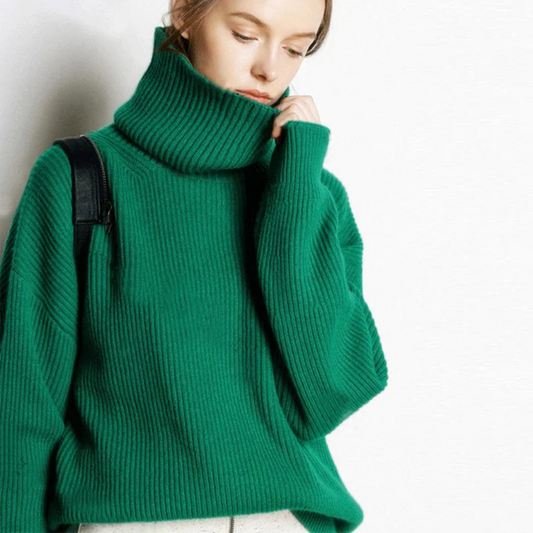 Damen Oversized Pullover Herbst Mode - IdealeKleiden