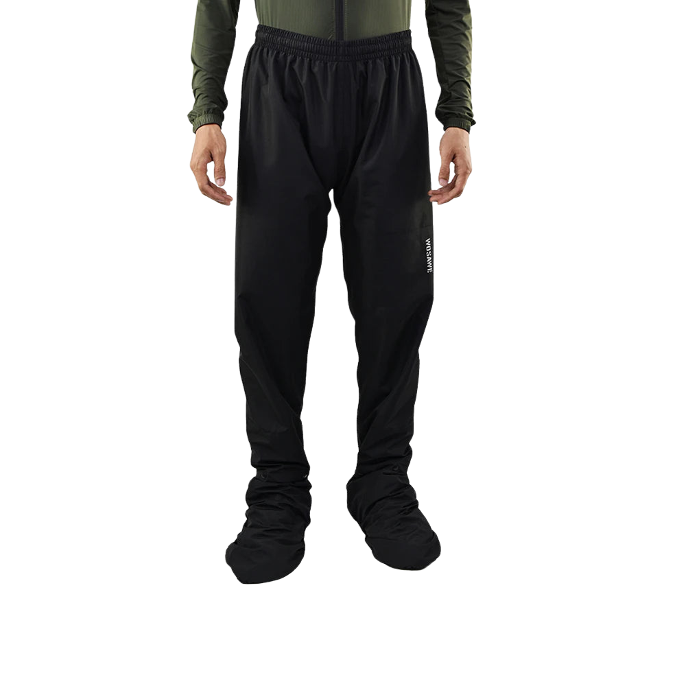 Herren Regenjacke Motorrad Wasserdicht Reflexschwarz