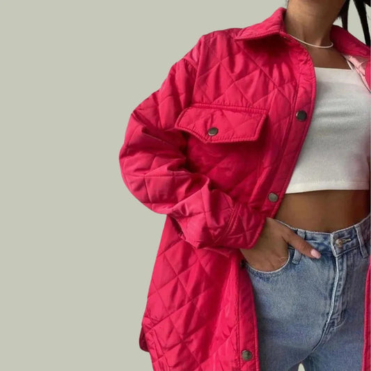Herbstjacke Stilvoll Damen, Große Taschen Praktisch - IdealeKleiden