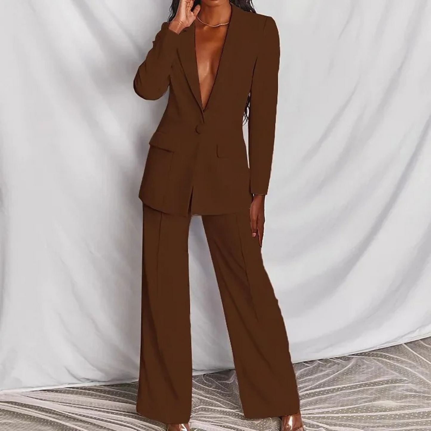 Elegantes Damen Blazer Set Langarm