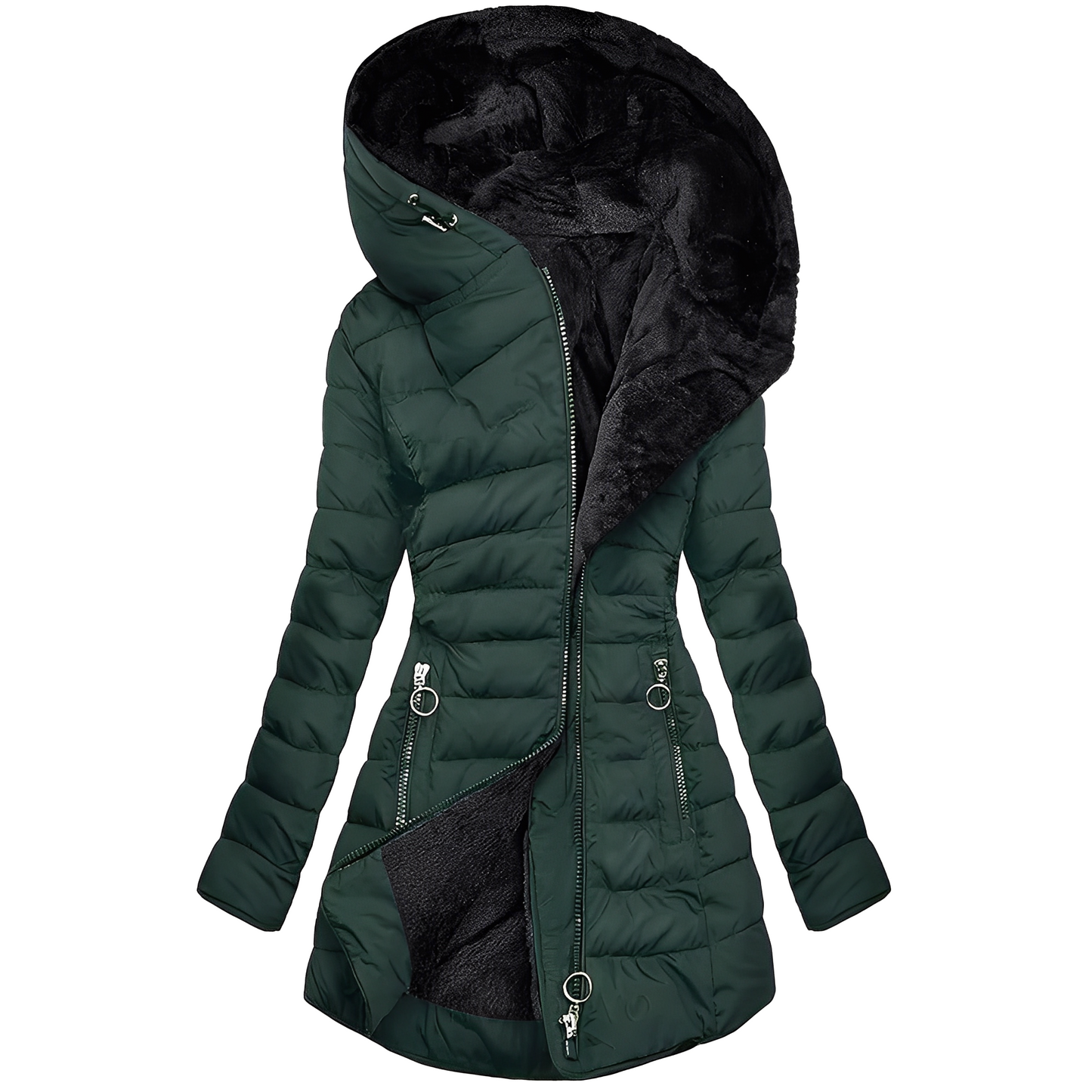 Stylische Damen Winterjacke mit Kapuze