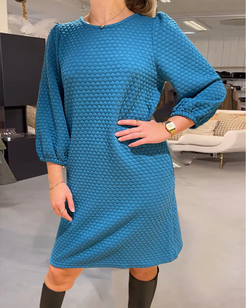 Elegantes Damenkleid Einfarbig Klassik