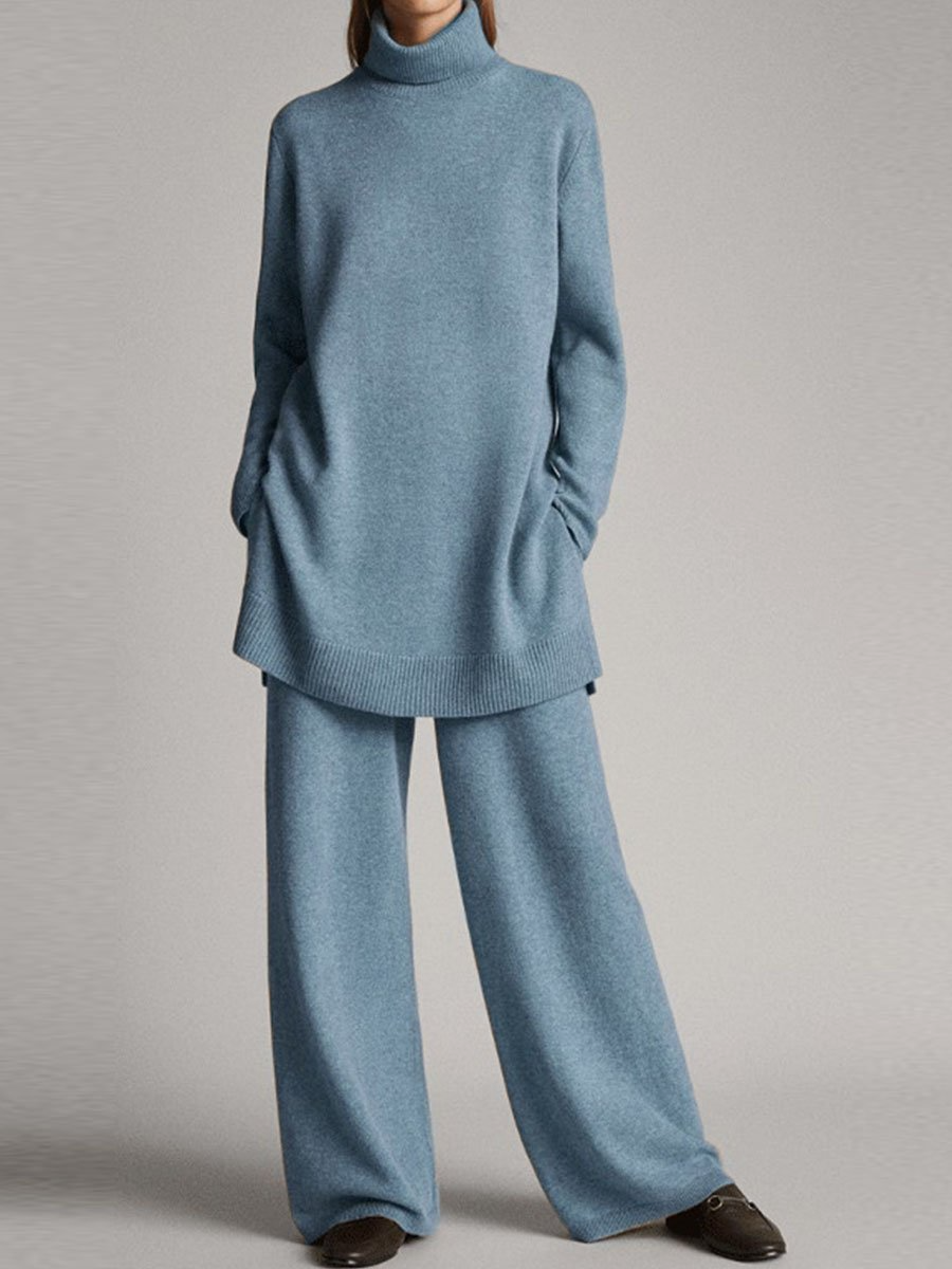Damen Pullover und Hosen Set Weich und Bequem