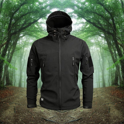 Herren Winterjacke Softshell Kapuze - IdealeKleiden