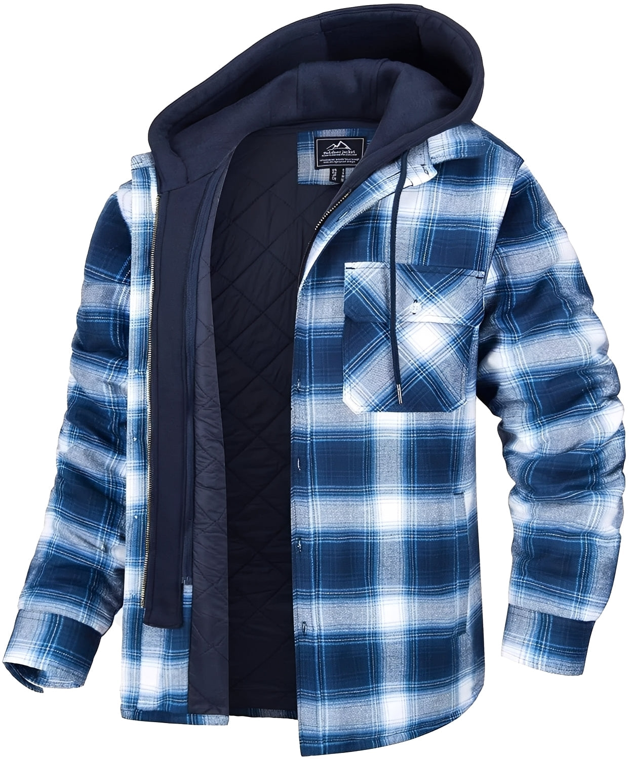 Stylische Herrenjacke - Lässig Kariert Dick