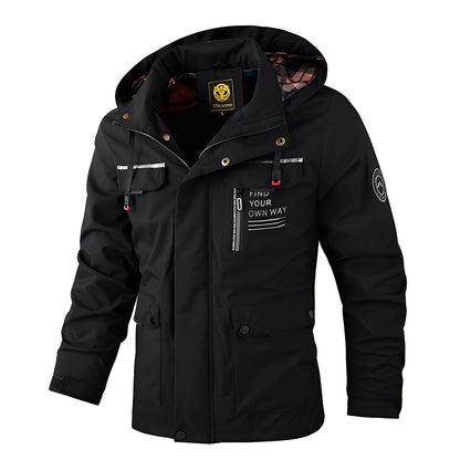 Wetterfeste Herrenjacke Outdoor Dicke Winterjacke