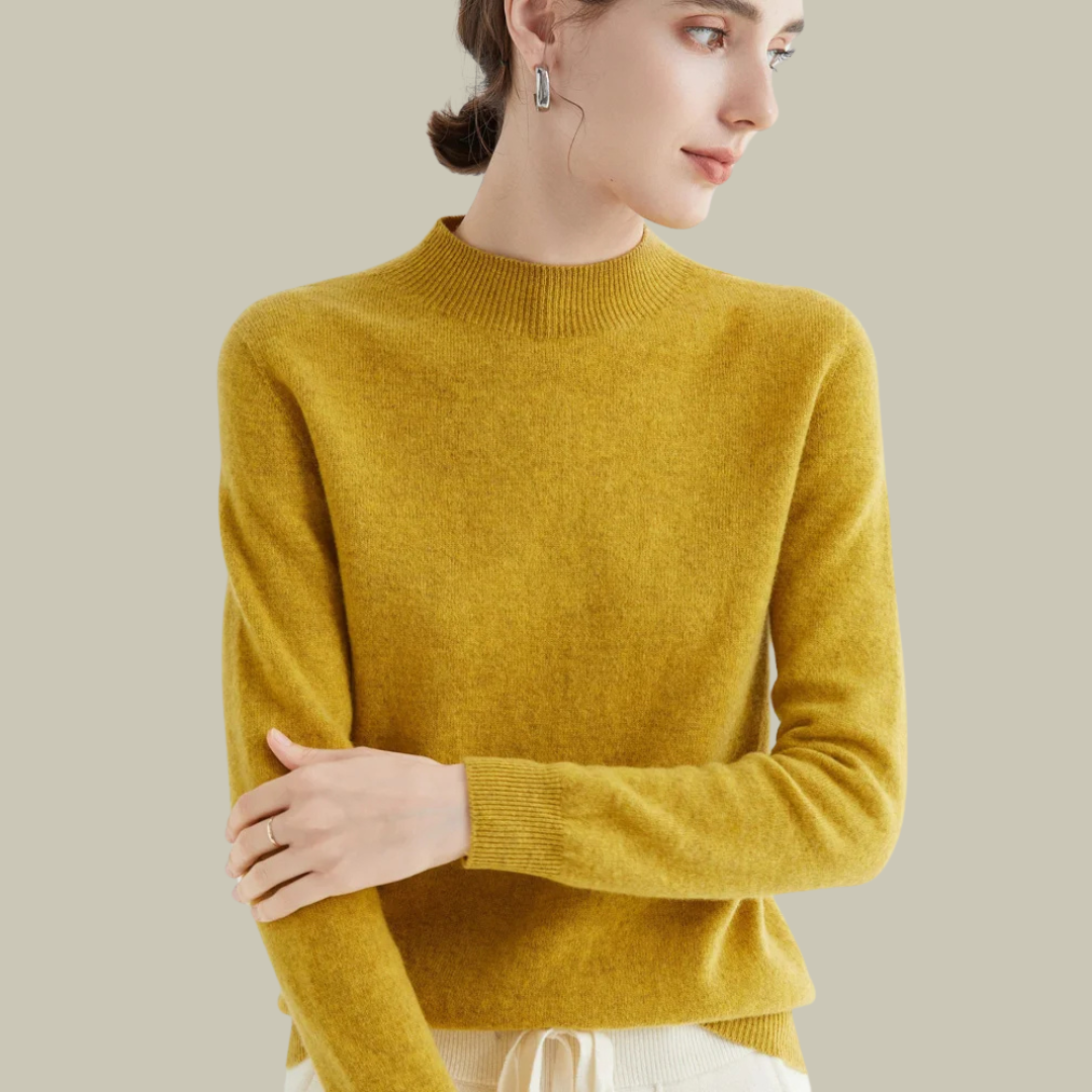 Damen Merinowolle Pullover Warm Winter