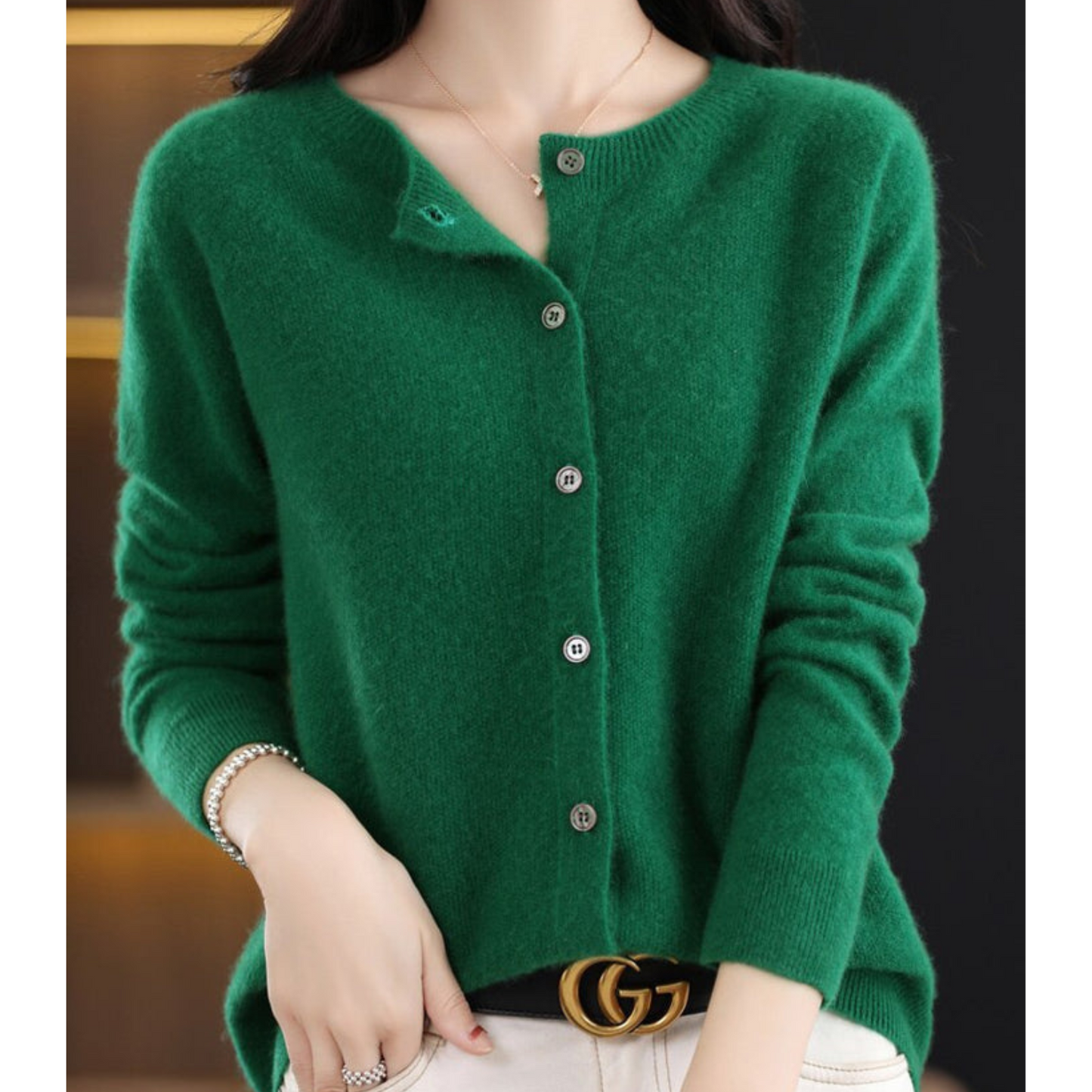 Damen Strickjacke Elegante Klassik Design