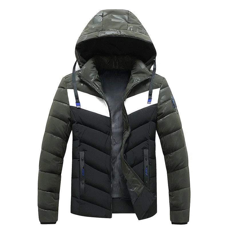 Herren Winterjacke Warm Daunenfüllung