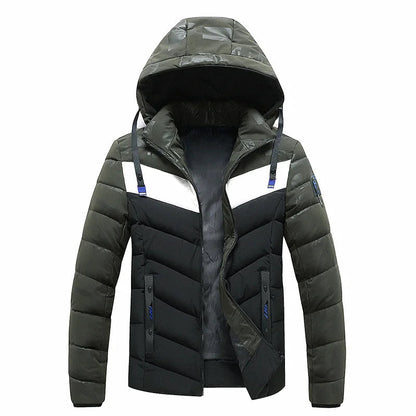 Herren Winterjacke Warm Daunenfüllung