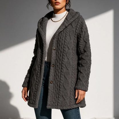 Weicher Plüschmantel Damen Nova Style