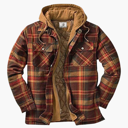 Klassische Outdoor-Jacke Holzfäller-Stil Kapuze