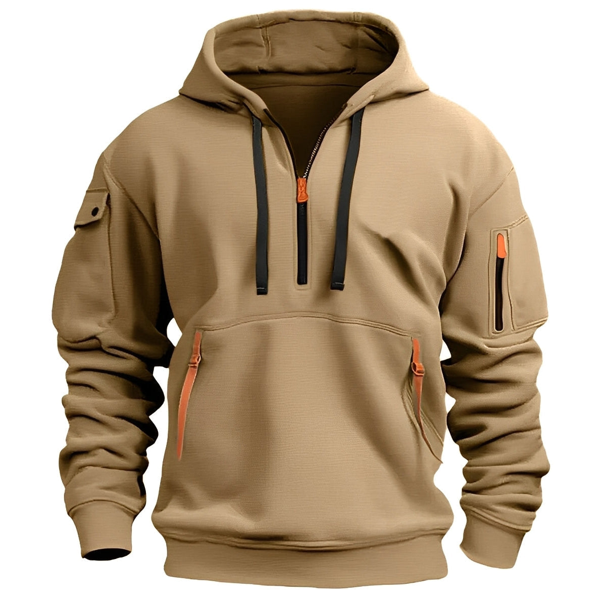 Bequeme Hoodie für Männer mit Halbzip