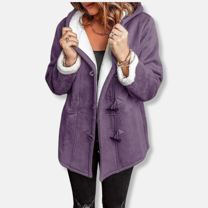 Kuschel Fleecejacke Mit Kapuze Plüschfutter