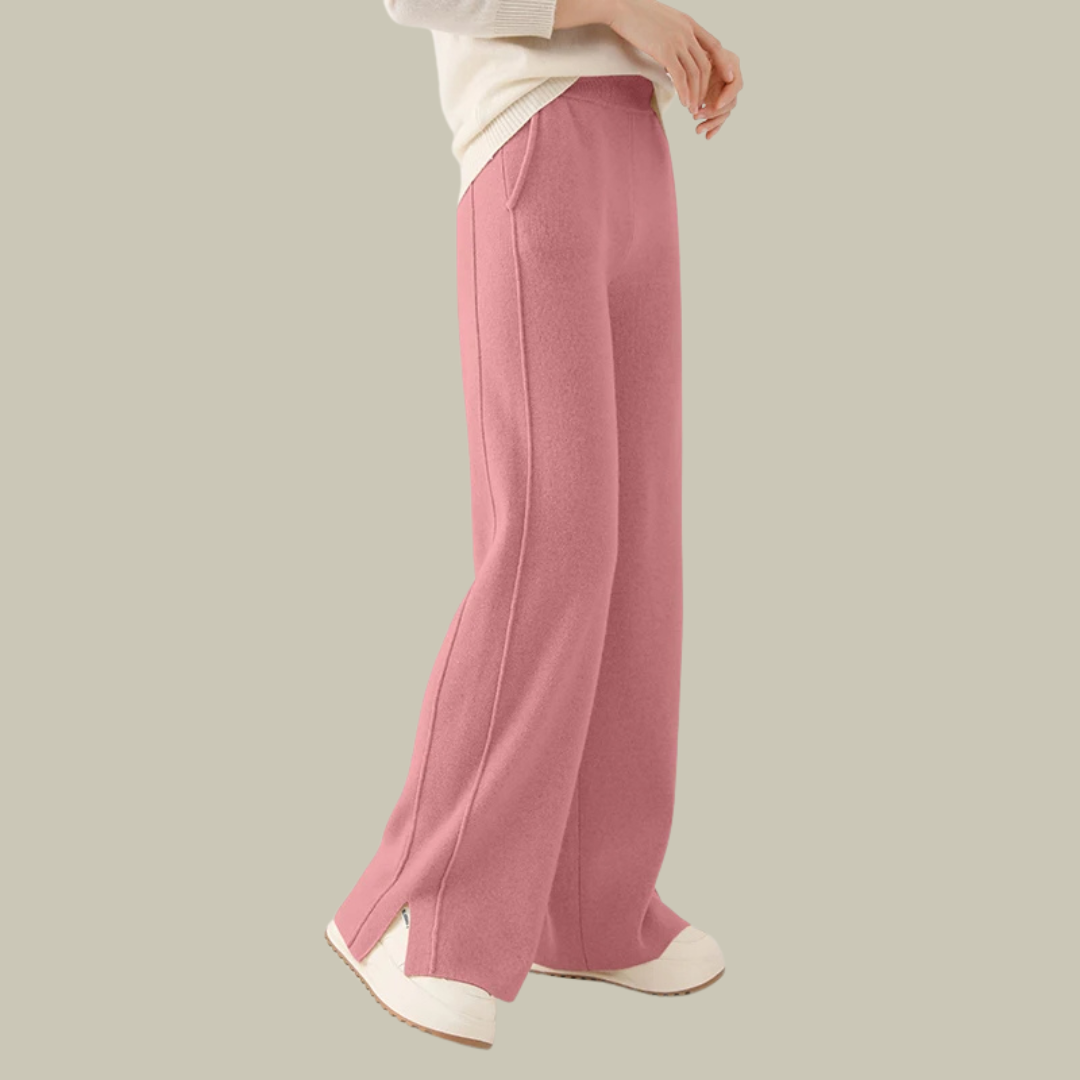 Bequeme Damen Strickhose Lockerer Schnitt