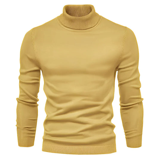 Herren Slimfit Rollkragenpullover Modern - IdealeKleiden