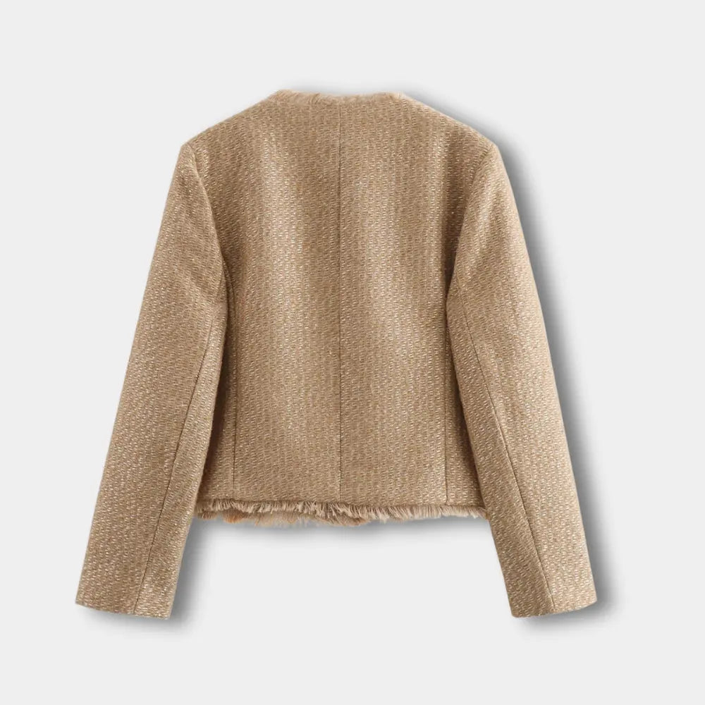 Praktische Übergangsjacke Damen Klappentaschen - IdealeKleiden