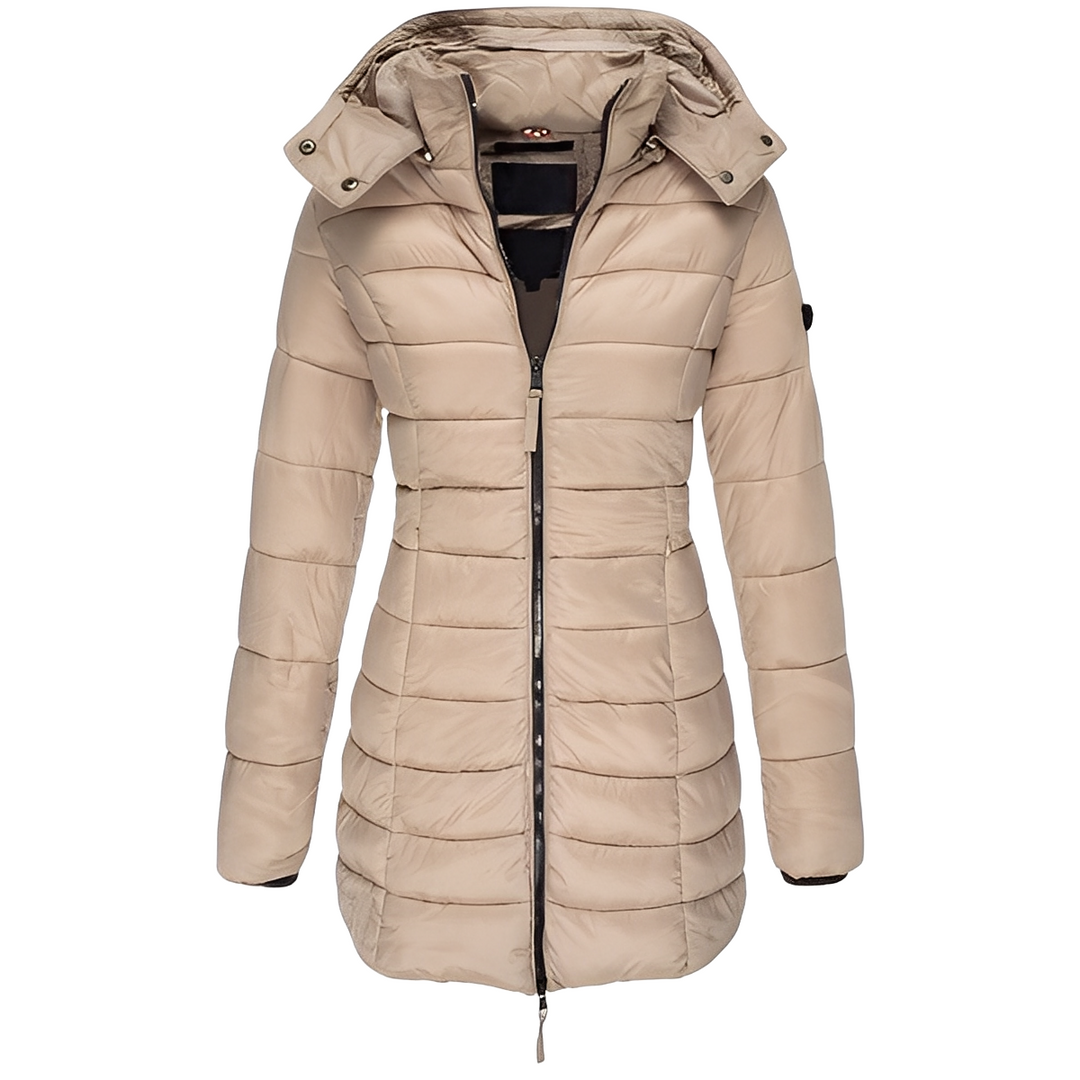 Eleganter Damenmantel Warm Gepolstert - IdealeKleiden
