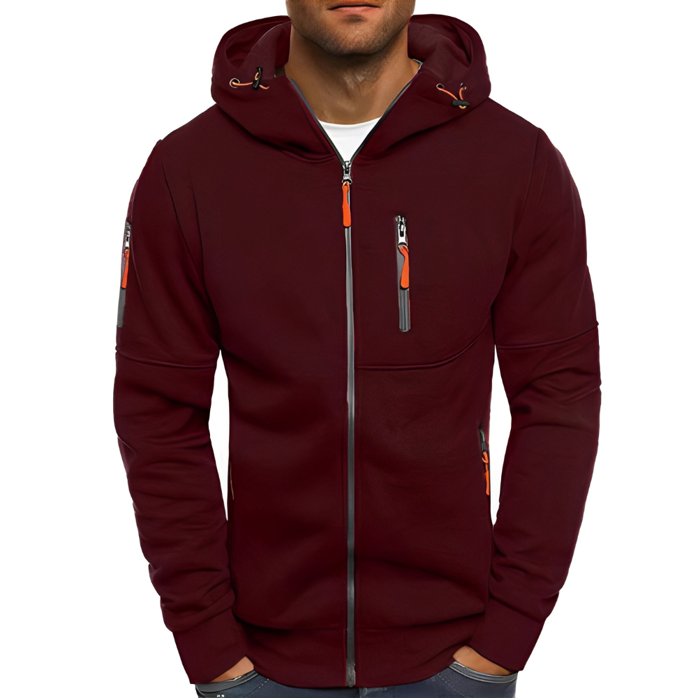 Praktische Herrenjacke mit Kapuze Sportlich