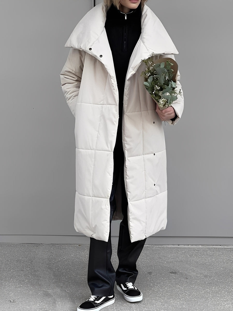 Warme Damenjacke Lang Winter Daunenfutter - IdealeKleiden