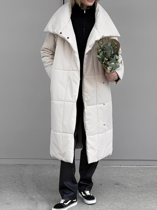Warme Damenjacke Lang Winter Daunenfutter - IdealeKleiden