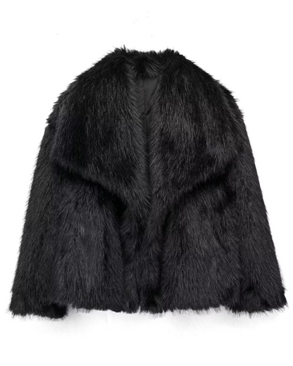 Elegante Damenpelzcoat Luxus Design