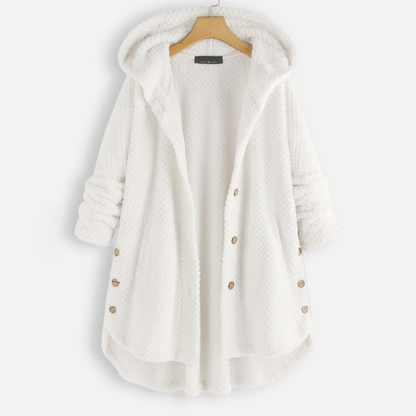 Frauen Wintermantel Warm Kapuze Elegant
