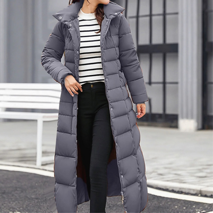 Stylische Damenpufferjacke Elegant Knopf
