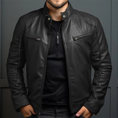 Retro Motorradjacke Herren Vintage Style