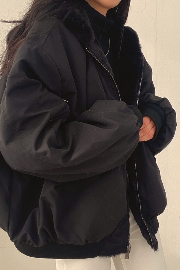 Warme Winterjacke Damen Sherpa Futter