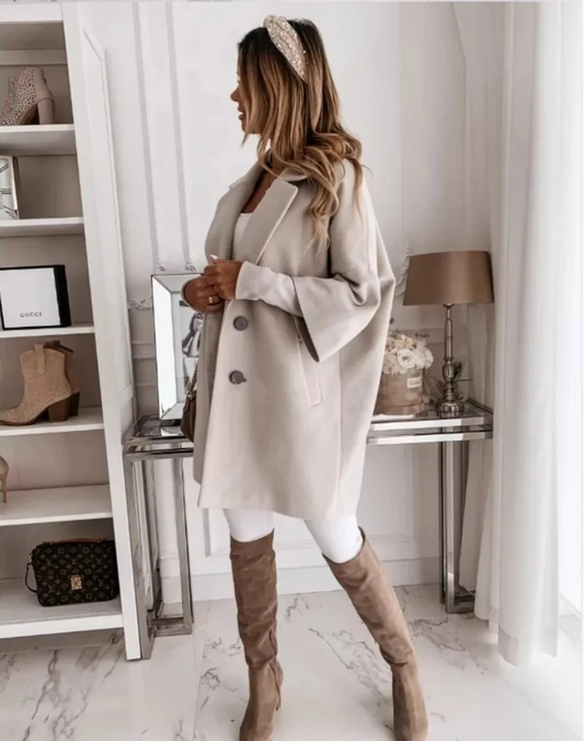 Eleganter Damen Trenchcoat Locker Sitzend - IdealeKleiden